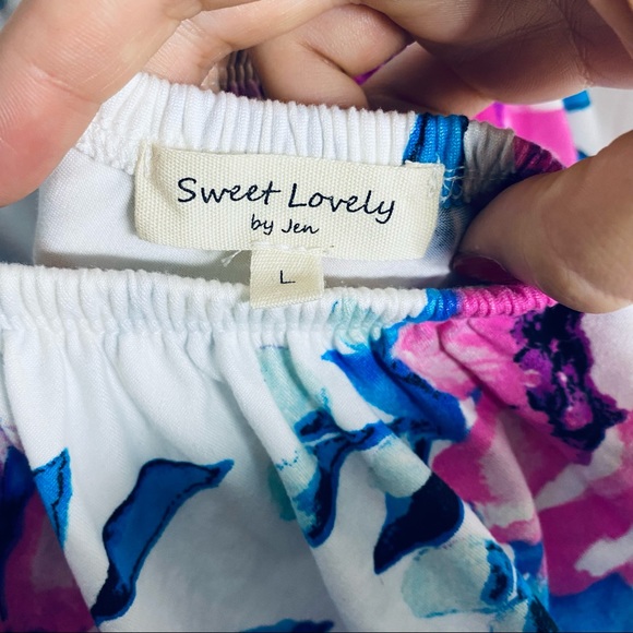 Sweet Lovely By Jen Floral Strapless Maxi Dress - Picture 5 of 7